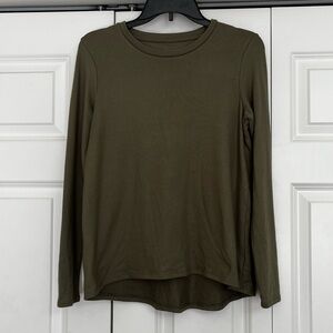 American Eagle Olive Soft & Sexy Plush Tee